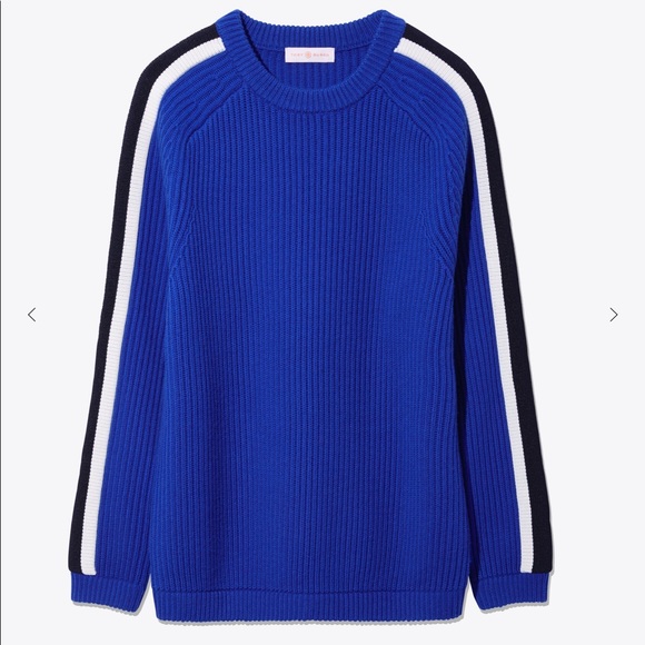 Tory Burch Val Sweater Blue Dahlia 